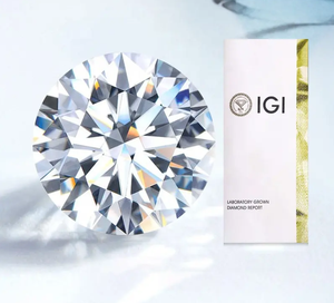 Round IGI 1Ct เพชรที่ปลูกในห้องปฏิบัติการ - Product Image 1
