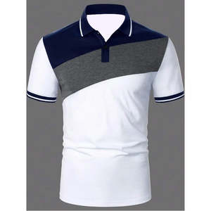 NOVEDAD DE VERANO 2025, Polo informal de estilo Simple de Color hechizo para hombre, polo deportivo de manga corta con solapa de negocios - Product Image 2