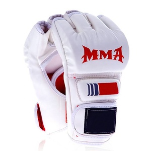 2024 haute qualité PU boxe MMA gants Durable officiel Premium Kickboxing Point Sparring combat ouvert paume gants - Product Image 5