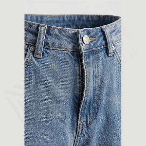 Nouveau style – Jean en denim décontracté pour homme, coupe droite, couleur unie, tendance coréenne, passe-partout, tissé, coupe ample, couleur personnalisable, qualité supérieure - Product Image 4