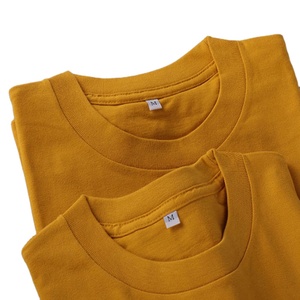 เสื้อยืดคอกลมแขนสั้นผ้าฝ้ายแท้ 100% คุณภาพสูง สีพื้น ทรงปกติ สไตล์ลำลอง สำหรับผู้ชาย - Product Image 1
