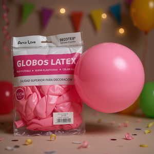 ลูกโป่งลาเท็กซ์ปาร์ตี้เลิฟ 30 ซม. สีชมพู R12 สำหรับตกแต่ง - Product Image 3
