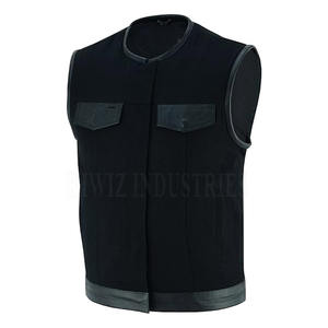 Ropa de moda 2024 Chalecos de cuero Transpirable Personalizado Buena calidad Diseño superior Chaleco de cuero para hombres - Product Image 2