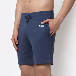 Short de sport pour hommes en coton respirant 100% à prix raisonnable avec motif sportif solide à poches recto verso personnalisé - Product Image 6