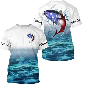 T-shirts respirants en polyester réversibles et durables à prix d'usine chemises de chasse et de pêche en plein air à sublimation personnalisée à bas quantité minimale de commande - Product Image 4