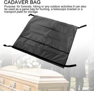 Bolsa de cuerpo de hospital funerario de peso pesado impermeable 4 asas estilo liso bolsa de cadáver cremallera central tela industrial tejida - Product Image 2