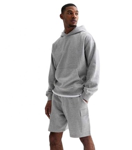 Pantalones Cortos Casuales de Verano Personalizados de Lona Elástica de Secado Rápido con Múltiples Bolsillos para Gimnasio y Actividades al Aire Libre, con Cremallera y Estampado Lavado, Estilo Cargo - Product Image 1