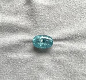 Piedra de corte ovalado de turmalina Paraiba azul de 25,55 quilates de alta calidad para la fabricación de joyas finas piedras preciosas naturales - Product Image 2