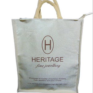 Meilleur sac à provisions promotionnel en jute naturel du fabricant avec poignée prix de gros - Product Image 1