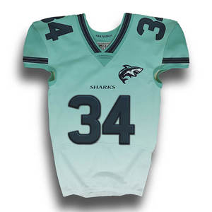 Camiseta de fútbol americano juvenil para hombres, calidad premium para jugadores, clubes y ligas, manga corta para entrenamiento y ropa de partido - Product Image 1