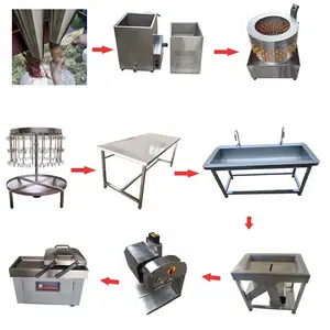 Factory price for a whole set of chicken slaughtering line/chicken butcher equipment