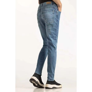 Jeans en denim pour hommes, coupe droite, taille mi-haute, prix de gros, fabrication OEM, haute qualité, extensible, coupe régulière, léger, 2026 - Product Image 6