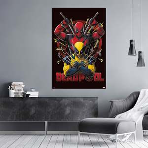 Affiche de style moderne Marvel Comics pour Deadpool et Wolverine 2, art mural sur toile - Product Image 3