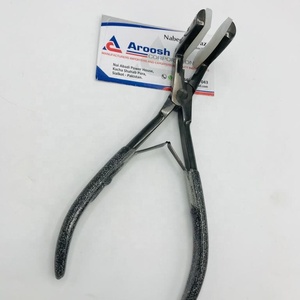 High Quality Custom Logo Stainless Steel Pliers for Hair Extensions Plasma Black <b>Tape</b> in Pressing Plier with Extra <b>Grip</b> Holding - Product Image 1
