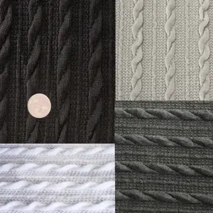 กระเป๋าใส่หมวกสเวตเตอร์ทรงเข็มหยาบสำหรับฤดูใบไม้ร่วงทำมือทรงบิดแป้งทอดแบบผ้าผสมกันหด - Product Image 3