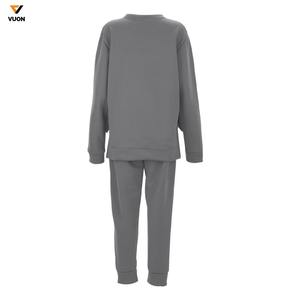 2025 conjuntos de dos piezas para mujer, chándal de manga larga con cuello redondo y pantalones para correr, conjuntos de ropa de salón con bolsillos con forro polar suave - Product Image 6