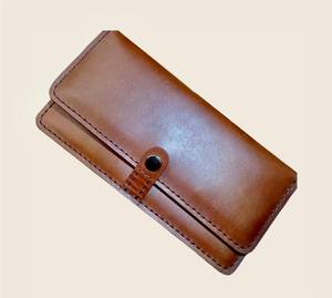 2025 Luxury Vintage Business Bifold <b>Wallet</b> Genuine Leather Long Anti-theft Slim Purse Logo Pattern Open Cash <b>Budget</b> LWM-0075 - Product Image 2