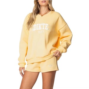 Sudaderas de calle con lentejuelas estampadas para mujer de invierno y Otoño con logotipo personalizado Material de calidad premium ecológico - Product Image 1