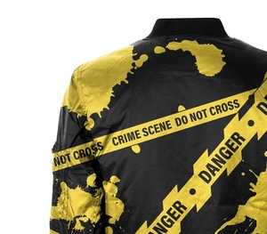 แจ็กเก็ตบอมเบอร์สำหรับผู้ชายแจ็คเก็ตแบบมีซิปน้ำหนักเบา100% ผ้าโพลีเอสเตอร์ออกแบบโลโก้ได้ตามต้องการ - Product Image 2