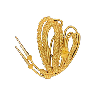 Custom Ceremonial Gold Uniform Ceremonial Aiguillette / Ceremonial Shoulder <b>Cord</b> Aiguillette - Product Image 3