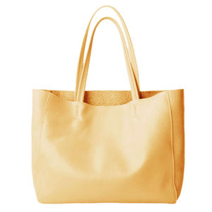 2025 nouveau sac fourre-tout en cuir Simple mode première couche peau de vache grande capacité sac à main - Product Image 4