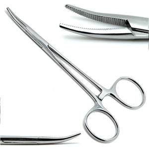 Fórceps de bloqueo hemostático Mosquito 5,5 "Instrumentos curvos dentales quirúrgicos - Product Image 1