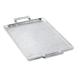 Meilleure vente plateau en aluminium argenté pour la maison décorative de Noël à un prix abordable de l'Inde - Product Image 1