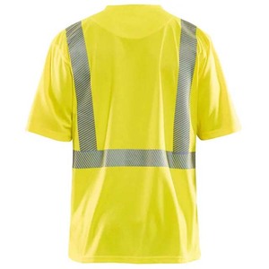 Camisetas de Cuello en V para Hombre, Camisetas de Trabajo de Manga Corta de Alta Visibilidad para Adultos, Camisetas de Poliéster para Hombre - Product Image 6