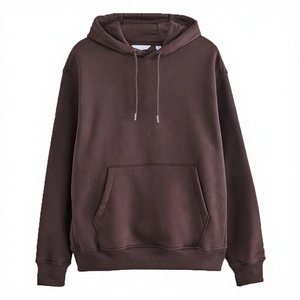 Sudadera con Capucha Ikhlas Sports Marrón, Mezcla de Algodón y Felpa, 180g, Corte Holgado, Bolsillo Canguro, Capucha con Cordón, Unisex, Ropa Casual - Product Image 1