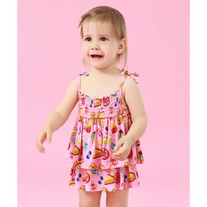 ชุดบอดี้สูทผ้าถักแบบเสื้อกล้ามสำหรับเด็กผู้หญิง - Product Image 4