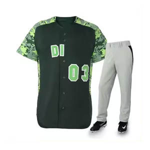 Diseña tus propios uniformes de béisbol y softbol de ensueño 100% poliéster nuevo uniforme de béisbol deportivo hecho a medida para hombres Pakistán - Product Image 3
