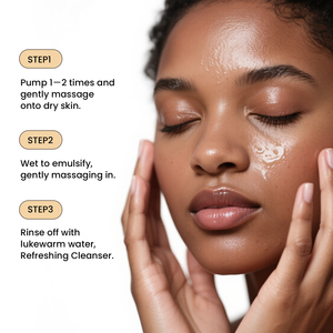 Removedor de maquillaje de limpieza profunda de poros emulsionante rápido de etiqueta privada OEM para piel sensible y propensa al acné aceite de limpieza de ginseng - Product Image 4