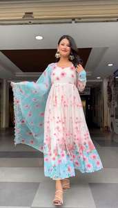 FULPARI algodón pakistaní Salwar Kameez Anarkali vestido trajes vestidos Salwar Kameez para mujeres vestidos indios - Product Image 4