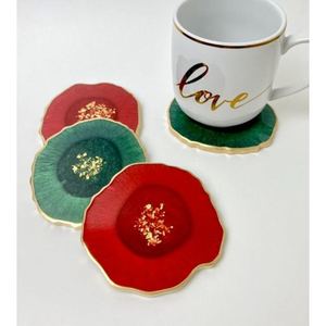 Posavasos de resina duraderos para uso diario y protección de bebidas, Juego de 4 para uso doméstico plano a un precio muy asequible - Product Image 4