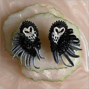 Pendientes de Cuentas de Flores, Pendientes Personalizados con Múltiples Cuentas, Joyería Festiva para Mujer al Mejor Precio, Pendientes de Cuentas - Product Image 6