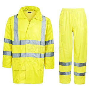 ชุดทำงานนิรภัยแบบสั่งตัดคุณภาพสูง มองเห็นได้ชัดเจน ระบายอากาศได้ดี น้ำหนักเบา ผลิตจากโพลีเอสเตอร์ 100% สำหรับผู้ใหญ่ - Product Image 1