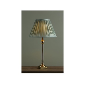 Premium brass table lamp with <b>soft</b> <b>light</b> diffuser for upscale hotel lobbies formal offices and living room aesthetics - Product Image 6