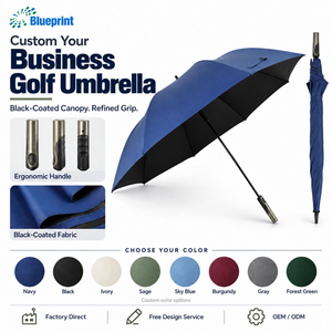 Parapluie de golf personnalisé de haute qualité, promotionnel, publicitaire, ouverture automatique, protection UV optimale, coupe-vent, 132 cm, cadeaux d'affaires - Product Image 1