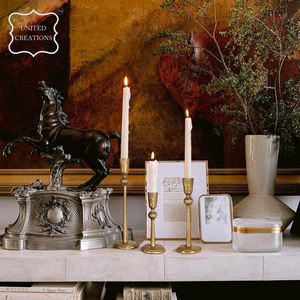 Solid Copper Candle Holder Metal Tea Light <b>Candlestick</b> Stand Round Shape for Hotel Table Decor Accessories - Product Image 4