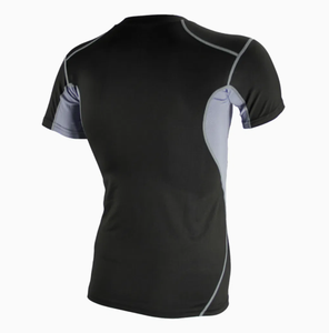 T-shirt de gymnastique pour hommes imprimé sur mesure chemise de compression vierge de sport à séchage rapide chemise de compression hauts d'entraînement de musculation musculaire - Product Image 6