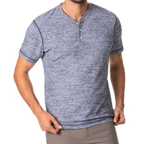 T-shirt pour homme à manches courtes, style décontracté, boutons sportifs, été, confortable, respirant, imprimé, coupe classique, 100% coton - Product Image 4