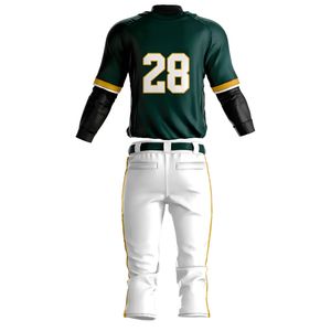 Maillot de baseball pour homme adulte respirant à séchage rapide, col en V, 100% polyester, imprimé sur mesure par sublimation, tissu uni 300g, OEM personnalisé - Product Image 2