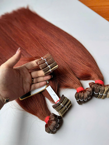 Ruban capillaire de couleur claire, fabriqué à partir de vrais cheveux humains, doux, lisse, mélange naturel, facile à installer, réutilisable, longue durée - Product Image 3