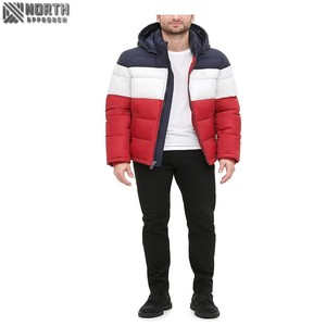 Veste polaire pour hommes de haute qualité pour l'hiver vêtements de plein air col montant motif Oem Odm Services en polyester pour hommes - Product Image 1