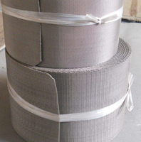 Sabuk Jaring Baja Tahan Karat Reverse Weave Double Mesh Pita Automatic Belt Type Filter Screen