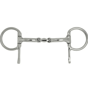 Broca de Filete de Boca de Doble Articulación, Media Cuchara Veterinaria para Montar, Boquilla Lisa Pulida, Todas las Brocas de Filete de Caballo Disponibles - Product Image 3