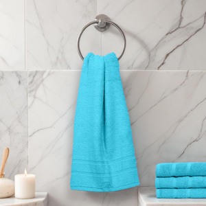 Serviette de bain rectangulaire en coton blanc de luxe, couleur unie, tissée, séchage rapide, écologique, ultra douce, respectueuse de la peau, pour usage domestique, adulte - Product Image 2