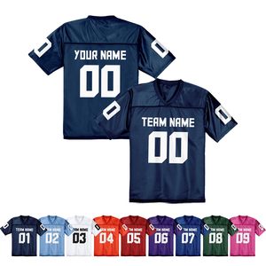 Camiseta de fútbol americano personalizada con estampado de malla, camiseta de rugby transpirable, camiseta de entrenamiento de juego, camiseta de fútbol de talla grande para hombres/niños - Product Image 4