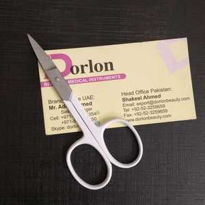 Tijeras Profesionales para Cejas de Acero Inoxidable, Hoja Afilada y Segura, con Logotipo Personalizado, las Mejores Tijeras de Belleza para Recortar Cejas - Product Image 1