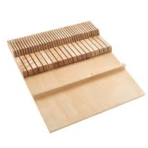 Bloque de cuchillos de madera integrado para cajón - Product Image 6